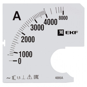 Шкала сменная для A961 4000/5А-1,5 EKF PROxima(кр.1шт) [s-a961-4000]