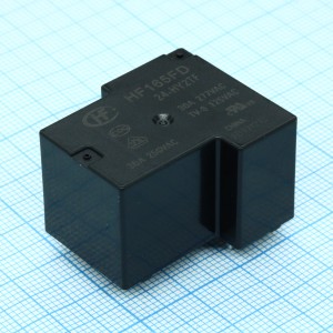 HF165FD/24-HY2TF, Реле силовое 30А один контакт на замыкание катушка 24В