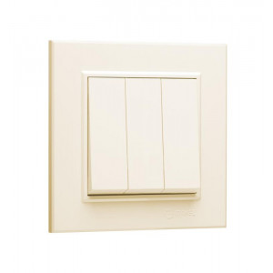 Выключатель 3 клав. 1 вход 3 выхода KAREA крем 56010091