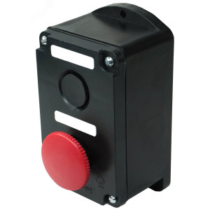 Пост управления ПКЕ 222-2 У2 10А 660В 2 элемента черн. цилиндр и красн. гриб накладной IP54 ET519077