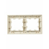 BRITE Рамка 2-мест. РУ-2-Бр беж./жемч. BR-M22-12-1-K10