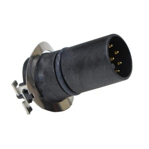 MSDS-04PMMT-EE0001, Цилиндрические метрические разъемы M12 PANEL 180 SMT 4PIN M CONN M PIN