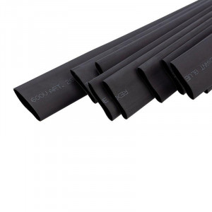 Трубка термоусадочная СТТК (2:1) 19.1/9.55, черная, двустенная клеевая термоусаживаемая трубка в метровой нарезке