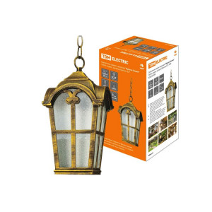 Светильник садово-парковый "Братья Гримм" 100 Вт, подвес, шагрень/бронза, Е27, SQ0330-0095