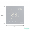 ARTGALLERY ТЕРМОСТАТ программируемый с Wi-Fi для электрического теплого пола, 16 А, моноблочный, БЕЛЫЙ GAL000138
