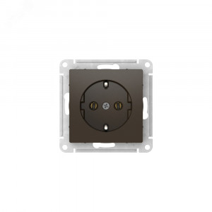 ATLASDESIGN РОЗЕТКА с заземлением, 16А, быстрозажимные клеммы, МОККО ATN000643S