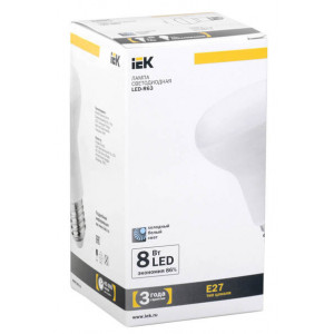 Лампа светодиодная R63 рефлектор 8 Вт 650 Лм 230 В 4000 К E27 нМ LL-R63-8-230-40-E27