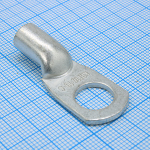 Наконечник кабельный ТМЛ 16-10-6, Наконечник кабельный медный луженый по ГОСТ кольцевой М10 под опрессовку проводов сечением 16 мм2