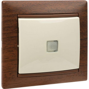 Выключатель 10A подсв СЛНК VLN 774310