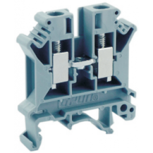 Проходная клемма UKHV-6, Проходная клемма, тип фиксации провода: винтовой, номинальное сечение: 6 мм кв., 41A, 1000V, ширина: 8,2 мм, цвет: серый, тип монтажа: DIN35