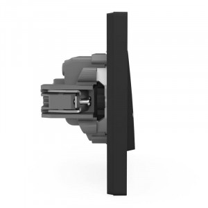 Выключатель 2-кл. СП Pixel 10А IP20 в сборе карбон TKE-PX-V2F-C14