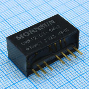 UWF1215S-3WR3, Преобразователь DC/DC мощность, Вт: 3 вход 12(4.5...36)В выход 15В 200мА изоляция: 3000В