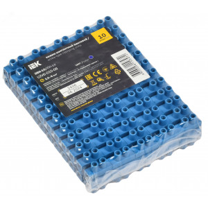 Колодка клеммная ЗВИ-10 н/г 2.5-6кв.мм 12 пар син. UZV6-010-06