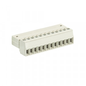 Вилочный разъем на кабель 8513 SU/12, Вилочный разъем, прямой, на кабель, шаг: 3.5 мм, 12 полюсов, фиксация провода винтовая, исполнение: без маркировки, 250V, 8А, цвет: серый