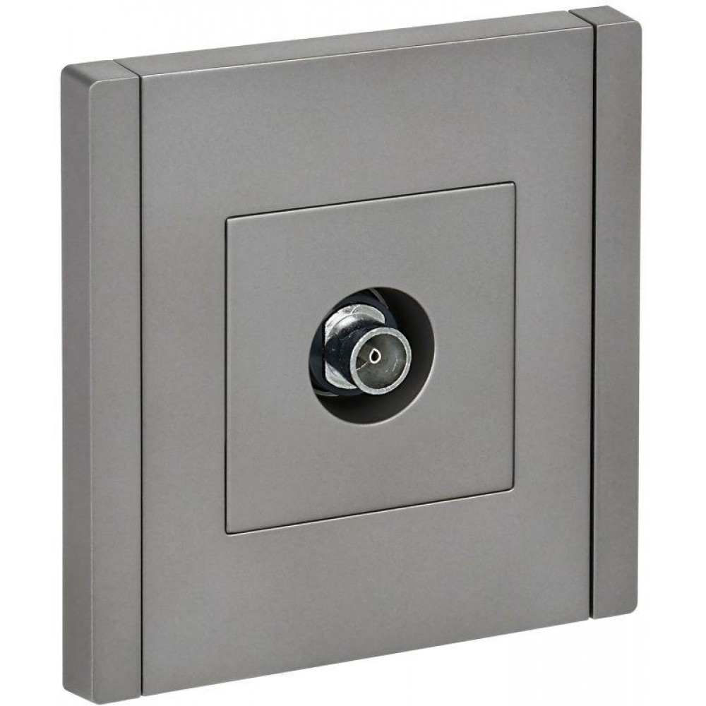 Изображение товара Розетка TV для скрытого монтажа IEK FP-A10-O-K46 нержавеющая сталь