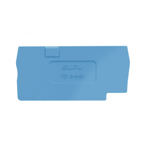 Торцевая крышка TC1.5-3-BU-EA, Торцевая крышка, для клемм TC1.5-3-..., цвет: синий