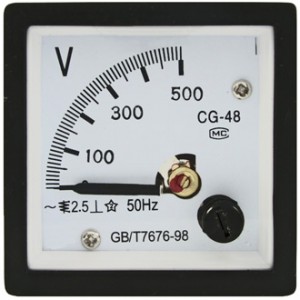 Вольтметр 500В   50ГЦ  (48Х48), Измерительная головка ACV 500V вертикального положения, класс точности 2,5