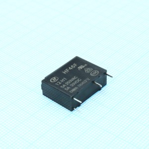 HF46F/12-H1, Сверхминиатюрное силовое реле катушка 12В 5A один контакт на замыкание