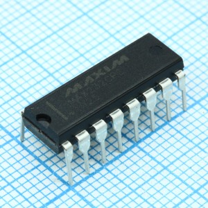 MAX232CPE+, RS-232  два пpиемника и два пеpедатчика (2Dx/2Rx)