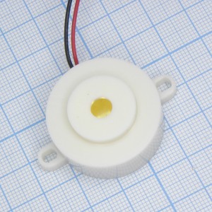 EFM-471L, 90дБ/12В/15мА диаметр 32мм генератор 3.9кГц гибкие выводы, крепление винтом