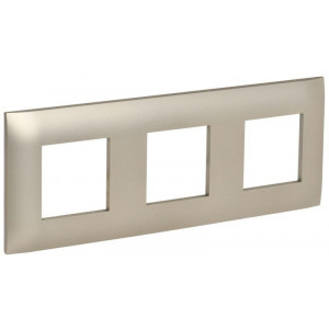 SKANDY Рамка 3-местная SK-F03Sh шампань IEK SK-M32-K37
