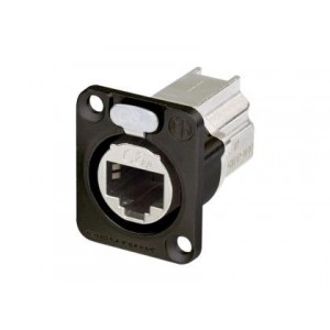 NE8FDX-P6-B, Модульные соединители / соединители Ethernet RECP CAT6A D series SHD feedthrough, blk