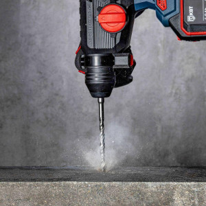 Перфоратор аккумуляторный HB-20-24 серия ПРОФИ, Перфоратор аккумуляторный 20V бесщеточный с максимальным размером оснастки SDS-Plus до 24 мм, 2 аккумуляторные батареи: Li-ion, 20 В/4Ач, зарядное устройство, кейс