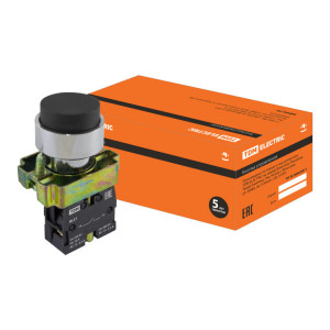 Кнопка BL21 без подсветки черный 1з SQ0704-0047