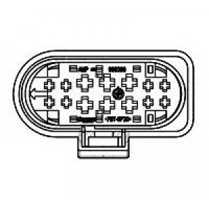 1719105-1, Автомобильные разъемы 14POS,JPT,REC .HSG,BK