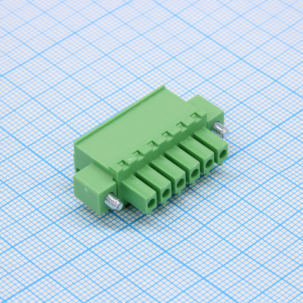 Изображение товара Разъемный клеммный блок 15EDGKAM-3.81-06P, 6 контактов, шаг 3.81мм