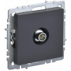 IEK BRITE BASE Графит Розетка TV оконеч РТВ11-0-БрГ