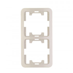 Рамка 2-м Mimoza верт. бел. 22032