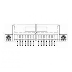 5145089-1, Стандартные краевые разъемы CONN SEC II 12POS 100 C/L R/A