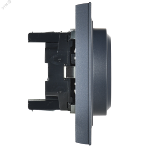 Розетка 2-м СП BRITE РС12-3-БрМ 16А в сборе с заземл. без защ. шторок маренго BR-R21-16-K35-F