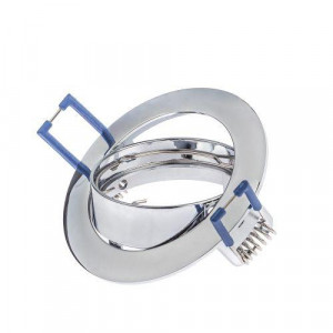 Светильник точечный KL1A CH 50Вт MR16 12В литой поворотн. хром. ЭРА C0043656