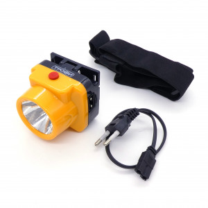 Фонарь аккум.налобный ТРОФИ TG1, Фонарь налобный ТРОФИ TG1 1W (80lm) акк. (0.5Ah), луч 50м, 7 ч раб.