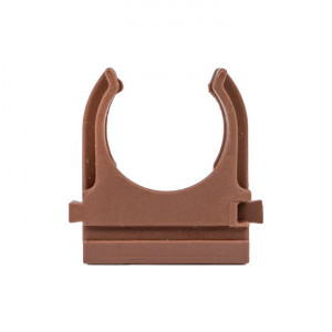 Крепеж-клипса d25 мм (10 шт) темное дерево Plast derj-z-25d