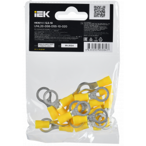 Наконечник НКИ 5.5-10 (кольцо 4-6мм) (уп.20шт) IEK UNL20-006-D55-10-020