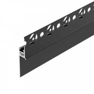 Профиль PLINTUS-FANTOM-H35-2000 BLACK 043665, Алюминиевый профиль для светодиодных лент и линеек. Цвет - черный RAL9005 (порошковая окраска). Габаритные размеры (LхWхH): 2000x13x66,9 мм. Ширина площадки для ленты 8 мм. Аксессуары приобретаются отдельно. Цена за метр.