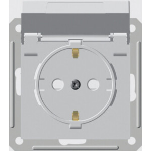 W59 AQUA РОЗЕТКА с заземлением со шторками, 16А, IP44, механизм, БЕЛЫЙ C2 RS16-152B-1-86