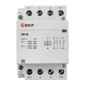Контактор модульный КМ 40А 2NО+2NC (3 мод.) PROxima km-3-40-22