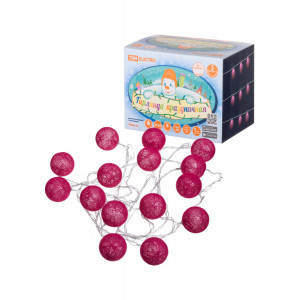 Гирлянда светодиодная "Клубочки" 3 м, 15LED, белый, 8 режимов, 250В, IP20, SQ0361-0094