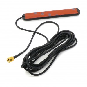 ANT GSM BY-GSM-05 SMA-M 3M, GSM 900/1800; 50Ом; 3,5 дБ; длина кабеля 3м; наклеивается; 115х22х4мм;  SMA-M-разъем