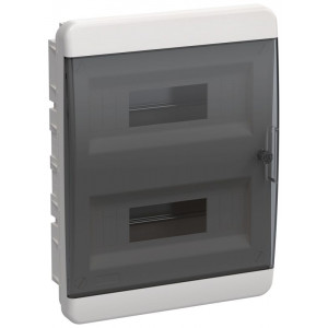 Корпус пластиковый ЩРВ-П-24 IP41 черн. прозр. дверь TEKFOR TF5-KP12-V-24-41-K01-K03