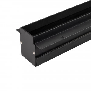 Трек встраиваемый MAG-TRACK-4560-FDW-3000 (BK) 034680, Встраиваемый магнитный трек с фланцем для монтажа в гипсокартонный потолок, длина 3000 мм. DC24V. Материал алюминий, цвет черный. Две заглушки в комплекте. Размер ДxШxВ: 3000x75x60 мм. Размер (с учетом заглушек и фланцев) ДxШxВ: 3040x75x60 мм. DC24V.