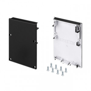 Заглушка SL-LINE-4970 BLACK 029184, Пара чёрных заглушек для профиля SL-LINE-4970. В комплекте 2 заглушки, 8 шурупов. Цена за весь комплект.