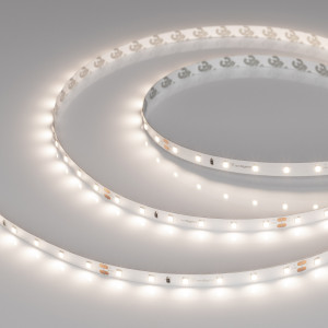 Лента UL-A60-8mm 24V Day4000 (7.2 W/m, IP20, 5m) 044054, Светодиодная лента UL-A60, открытая. Светодиоды 2835, 60 шт/м (300 шт на 5 м), белая плата, ширина 8 мм, скотч 3M. Цвет ДНЕВНОЙ 4000 K, цветопередача CRI>90, угол 120°. Питание 24V, мощность 7.2 Вт/м (36 Вт на 5 м). Размеры 5000x8x1.5 мм. Мин. отрезок 100