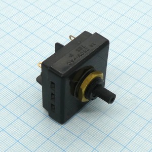 DS SC721, переключатель четырехпозиционный (3рабочих+выключен) 250V 2A. Резьба M12