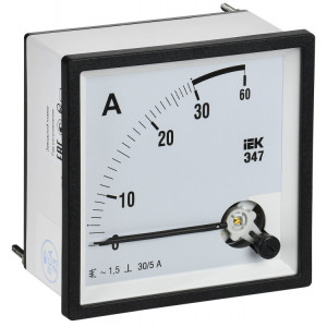 Амперметр Э47 30/5А кл. точн. 1,5 96х96мм IPA20-6-0030-E