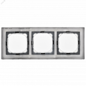 FLITE Рамка 3-местная IP55 Рпро-3-55-ФлЧ черный IEK FI-M30-32-55-K02